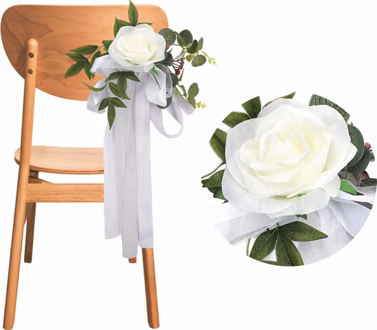Decorazione floreale per schienali di sedie deco manege