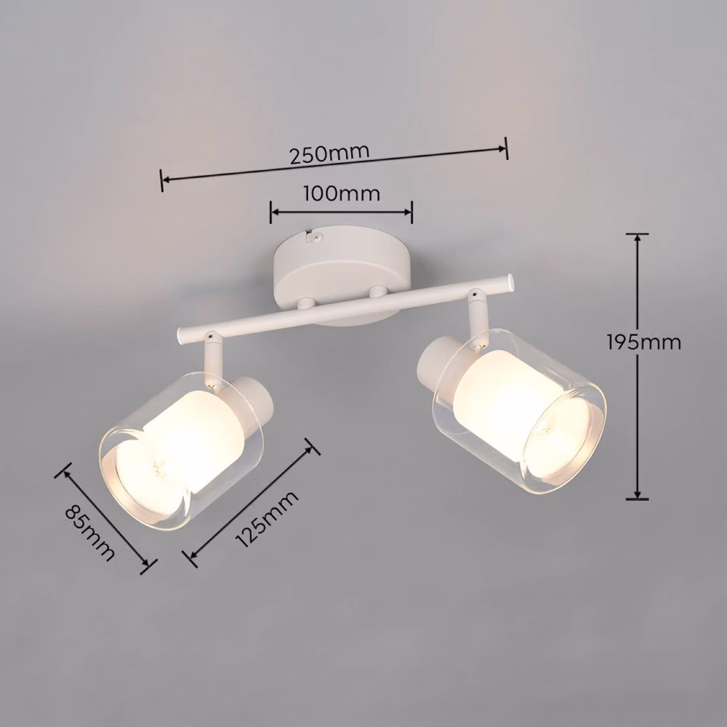 Reality Leuchten Plafoniera soffitto Neralo, dimmerabile, Alluminio / Grigio / Zincato, Soggiorno / Sala da pranzo, Metallo, Plafoniera