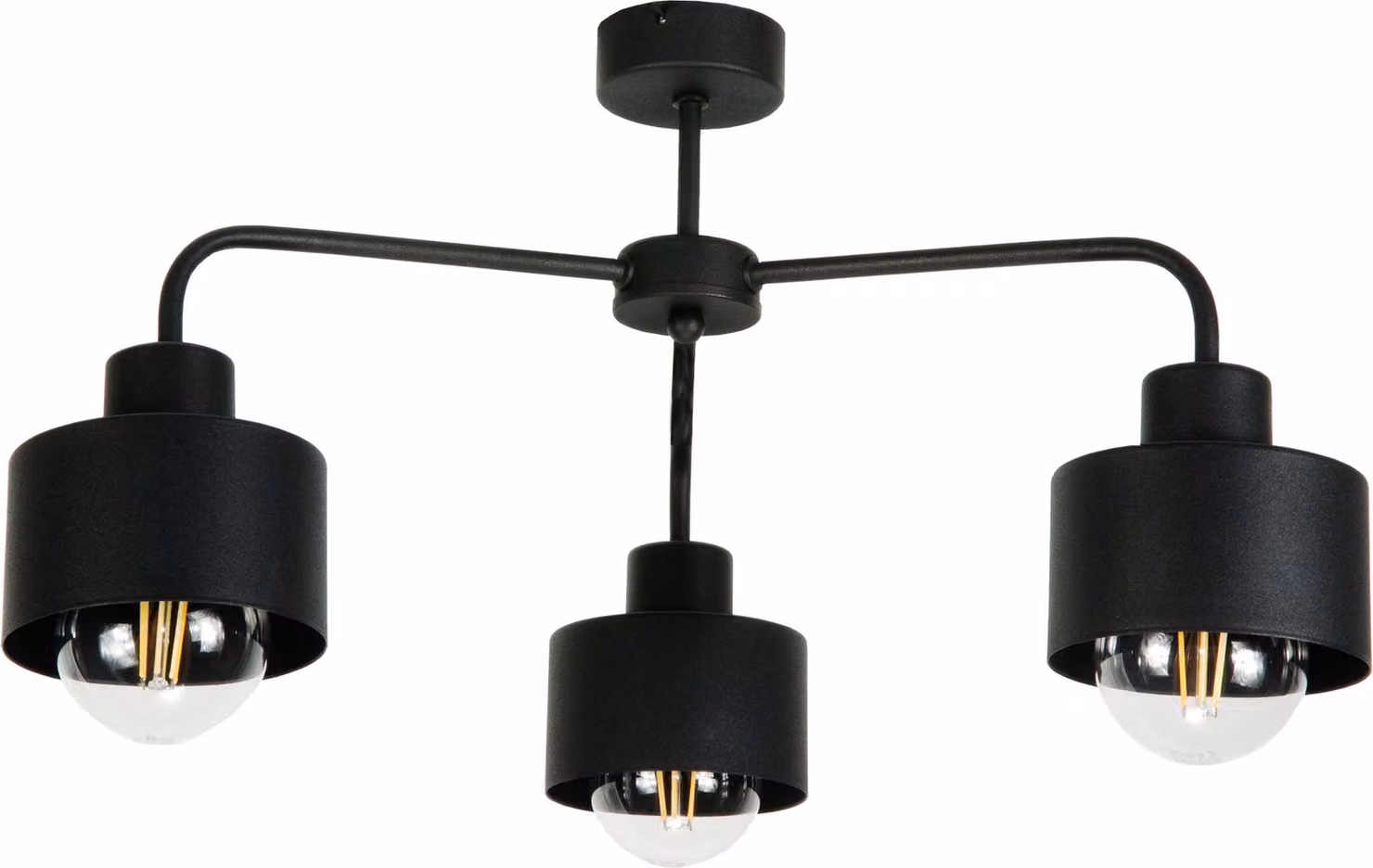Plafone industriale in stile loft, nero, HIGS 14-202