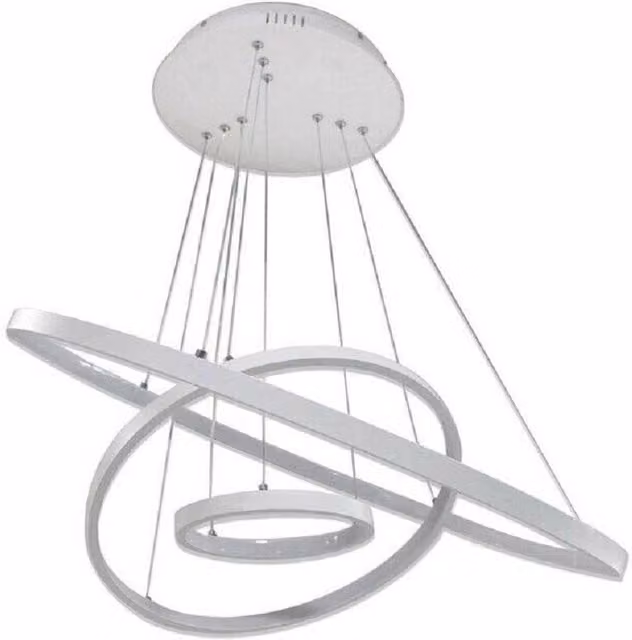 Lampadario a sospensione LED Trade Shop Traesio a forma di pianeta, luce calda 3000K, bianco, 48 W