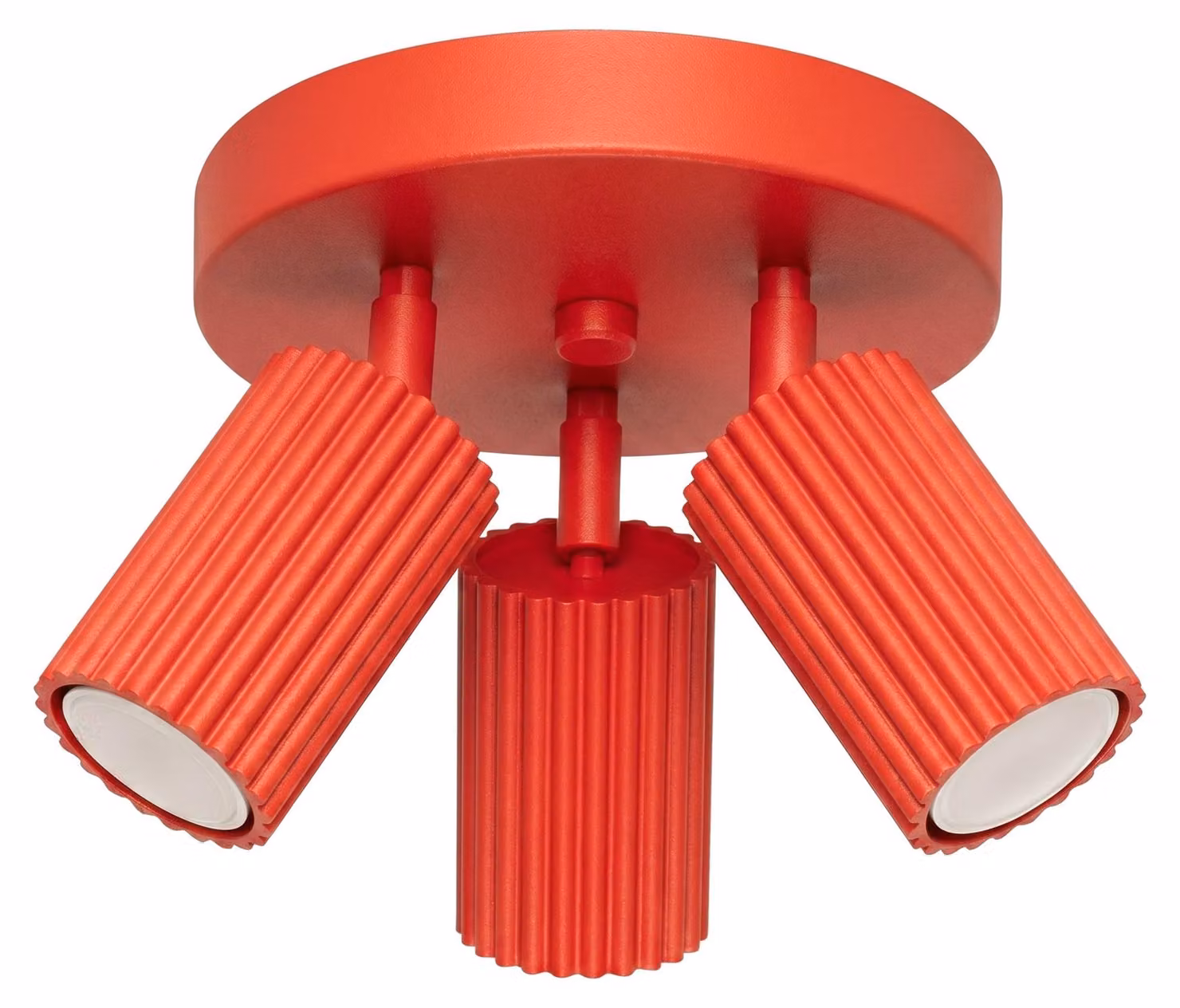 Plafoniera KARBON 3P rossa 3xGU10 10W in alluminio 18x19,5x19,5 cm Sollux Lighting