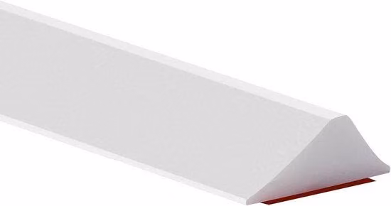 Allecto Plus - Striscia per doccia a filo pavimento - Barriera anti-acqua per separare le zone umide e asciutte - Ideale per bagni e cucine - Bianco - Altezza 1 metro - Larghezza 12 cm - Autoadesiva - In silicone - Blocca l'acqua