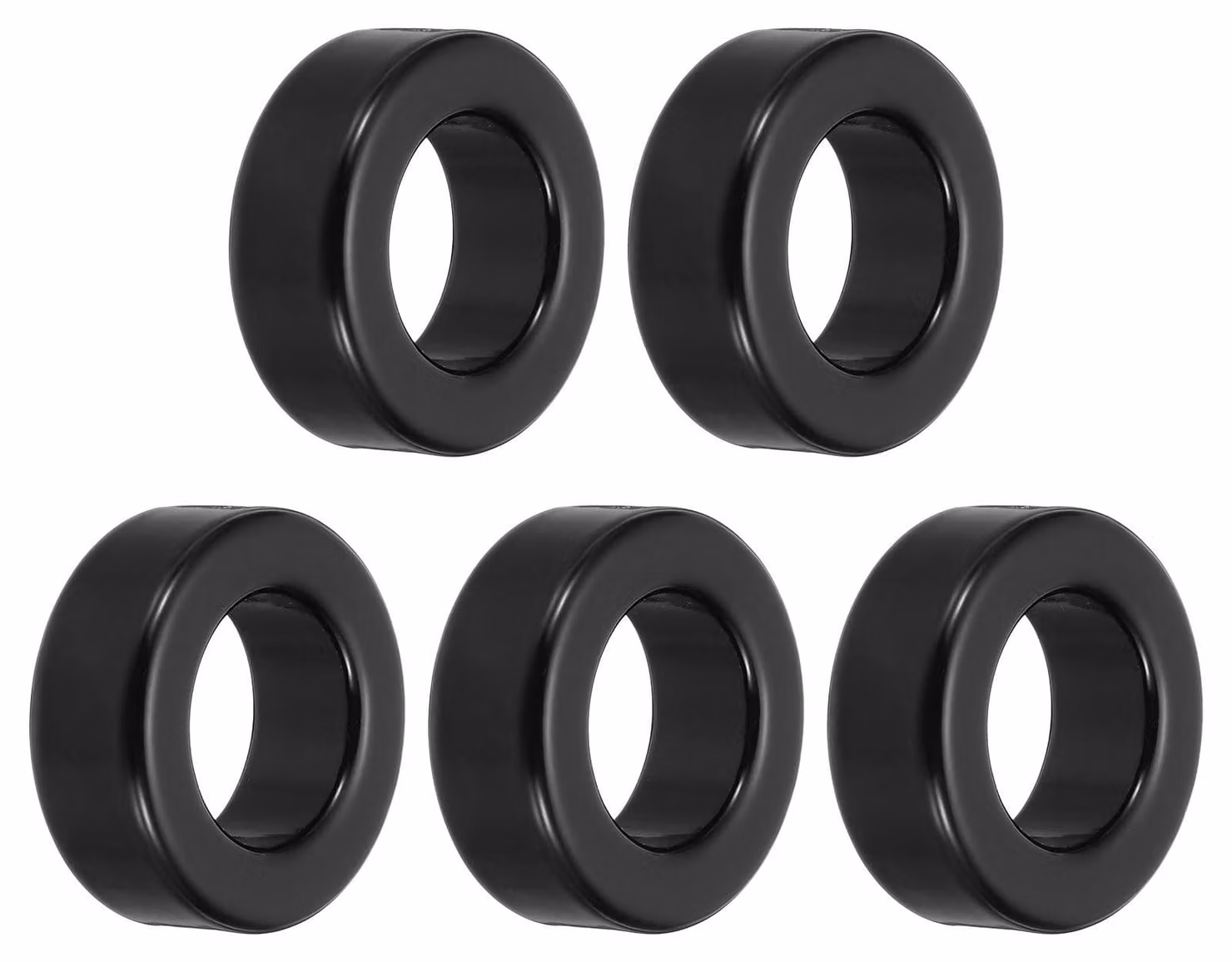 Nucleo toroidale in ferrite, in ferro, dimensioni 24 x 42 x 16 mm, confezione da 5 pezzi, per applicazioni elettroniche