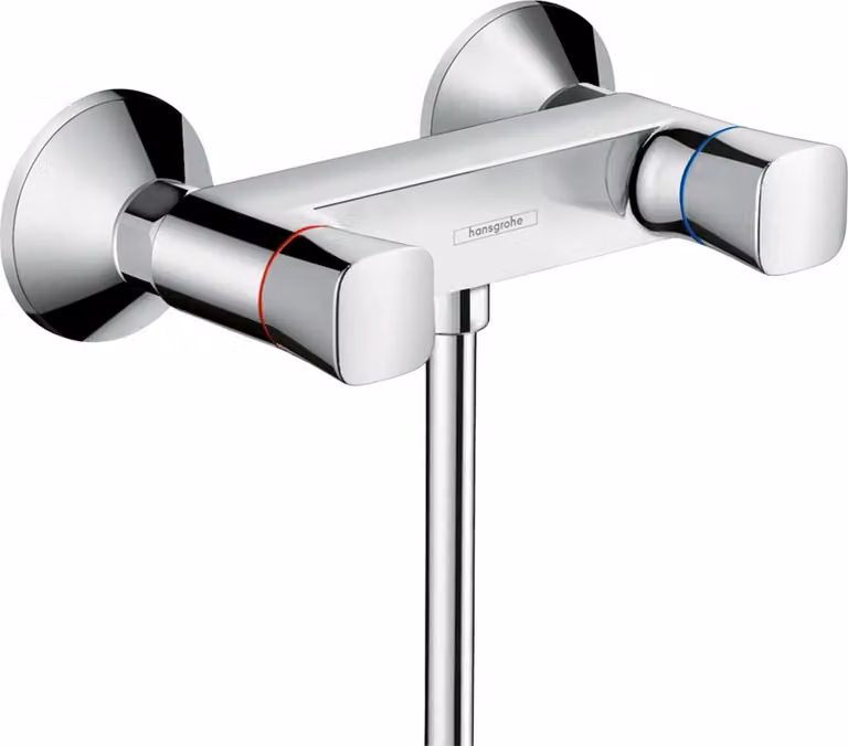 hansgrohe Logis Mitigeur de douche à 2 poignées, apparent, 1 consommateur, chromé, 71263000, 71263000
