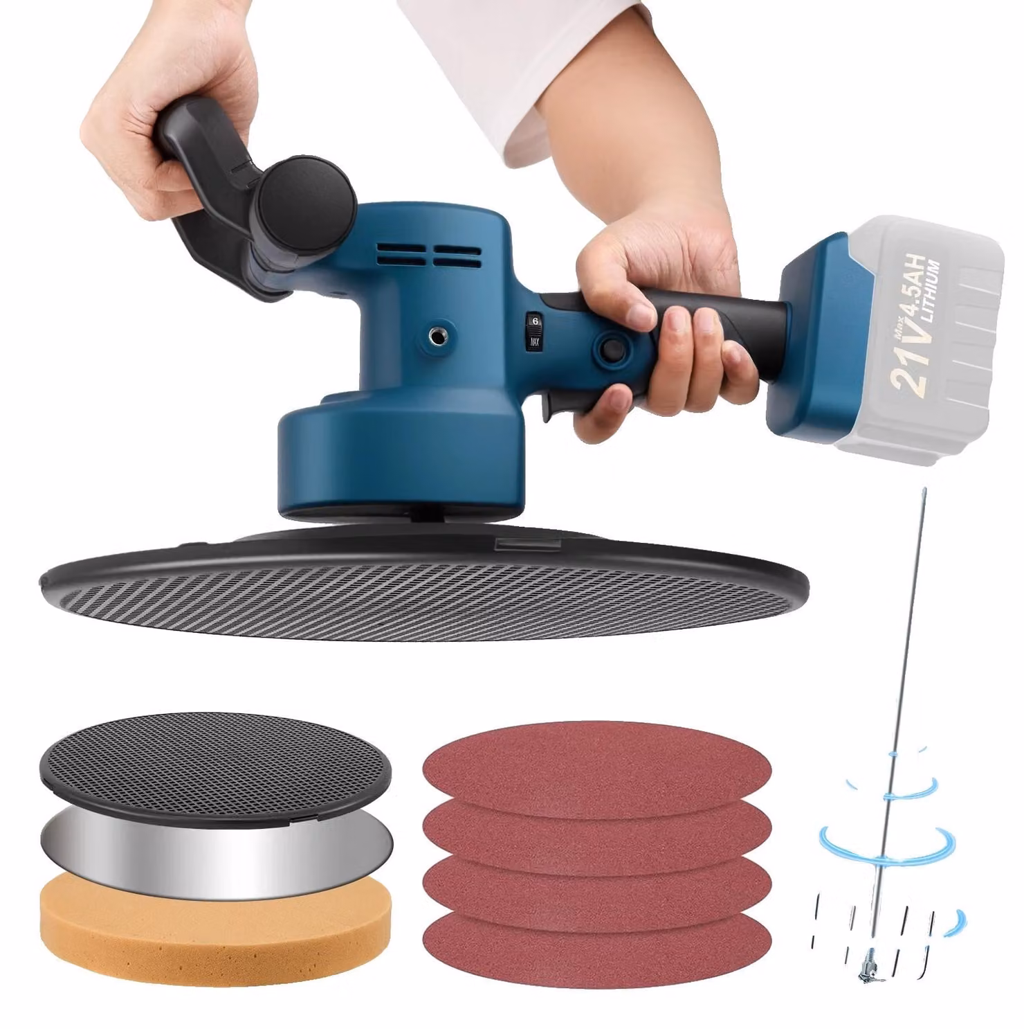 Frusta elettrica, 6 velocità, compatibile con dispositivi wireless, senza batteria