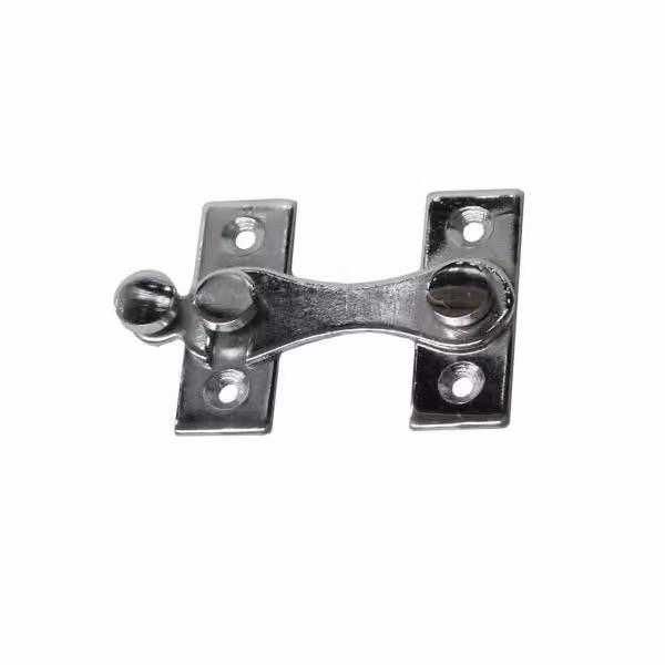 Gancio Storm EDM a forma di H in acciaio 8 cm a sinistra cromato