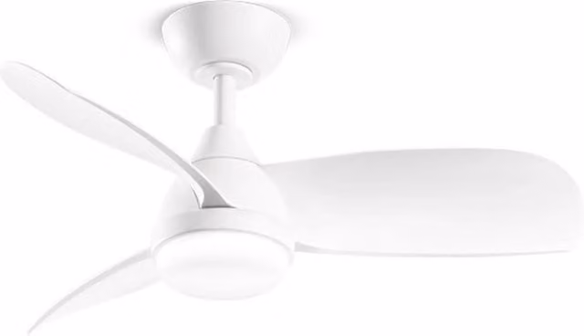 Ventilatore da soffitto Perenz con luce LED dimmerabile e telecomando, colore bianco