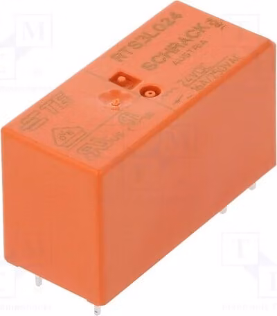 1 relè: bobina elettromagnetica, 24 VDC, 16 A / 250 VAC, codice prodotto 1-1415898-4