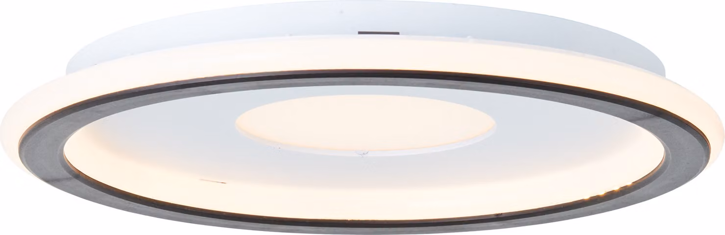 BRILLANTE plafoniera LED moderna VEGAS | plafoniera con dettagli neri | 20W 2400 lumen 3000 Kelvin | plastica