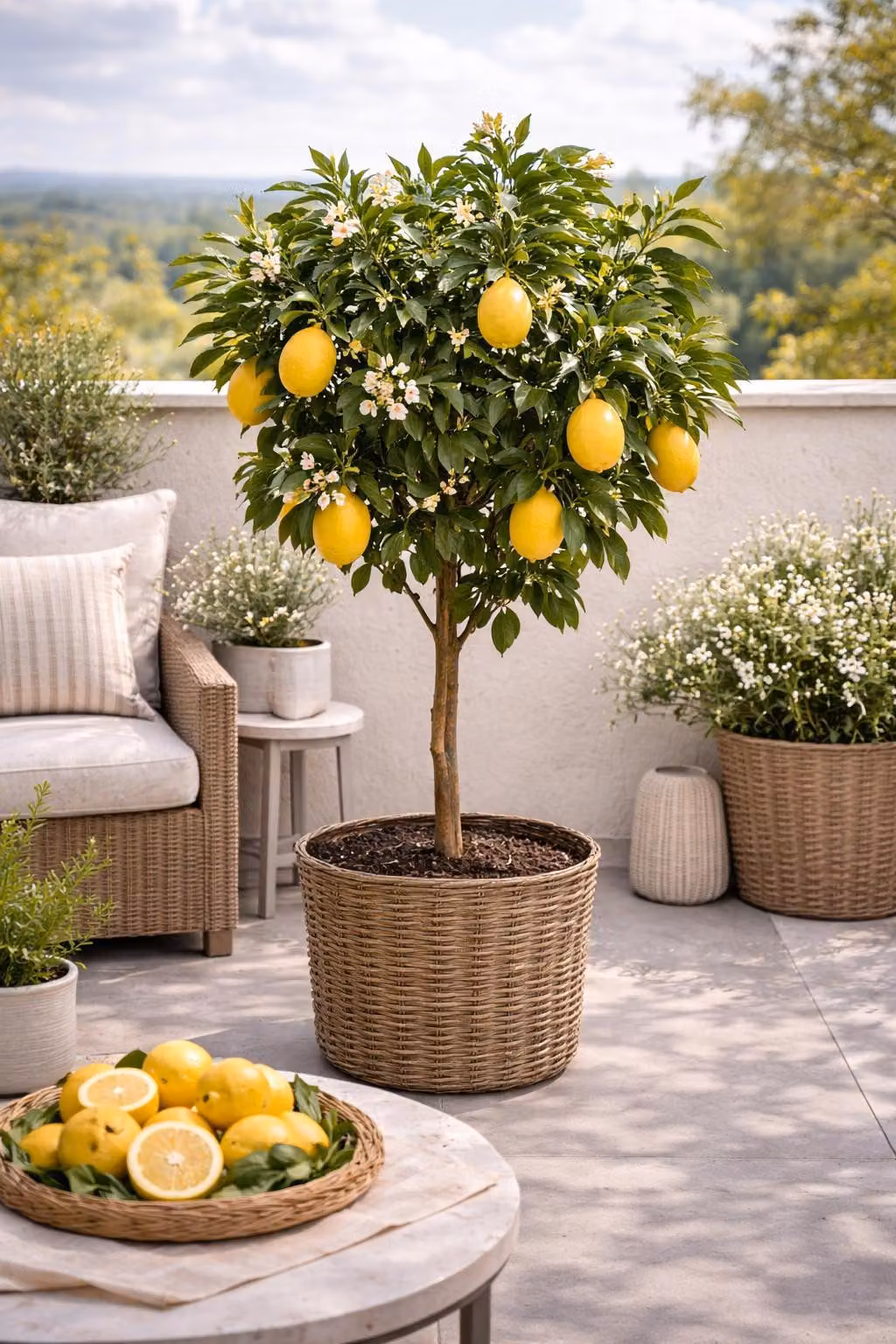 Albero di limone Citrus limon 'Eureka' 120–160 cm – Albero da frutto mediterraneo sempreverde per balconi, terrazze e giardini
