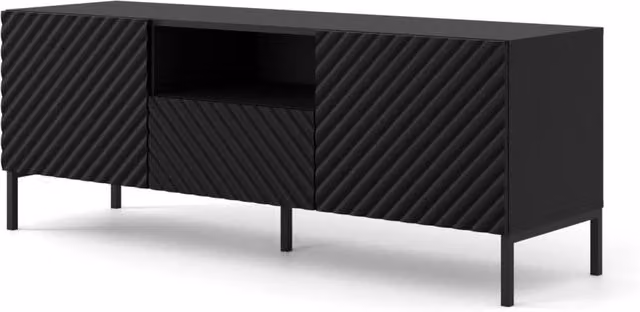 Mobile porta TV Surf 150 Bim Furniture Nero Opaco L: 150 cm, P: 42 cm, H: 56 cm