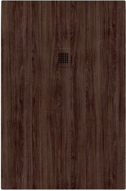 Piatto doccia in pietra SOLIDSTONE alto 2.8cm - NOCE SCURO - Misura: 80x90 x 2,8h