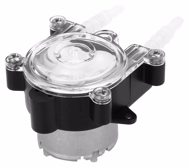 Pompa peristaltica DC 6V, portata da 0 a 150 ml/min, tubo da 3x5 mm