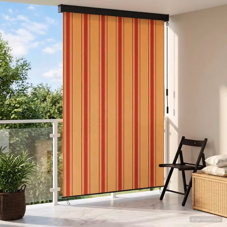 Tenda a rullo vidaXL multicolore in poliestere e alluminio L: 100 cm, H: 250 cm