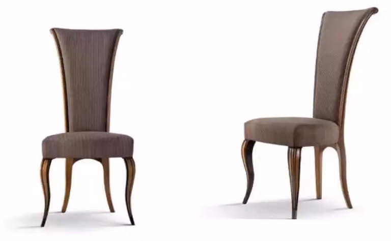 Klassischer Stuhl Designer Polster Textil Luxus Esszimmerstuhl
