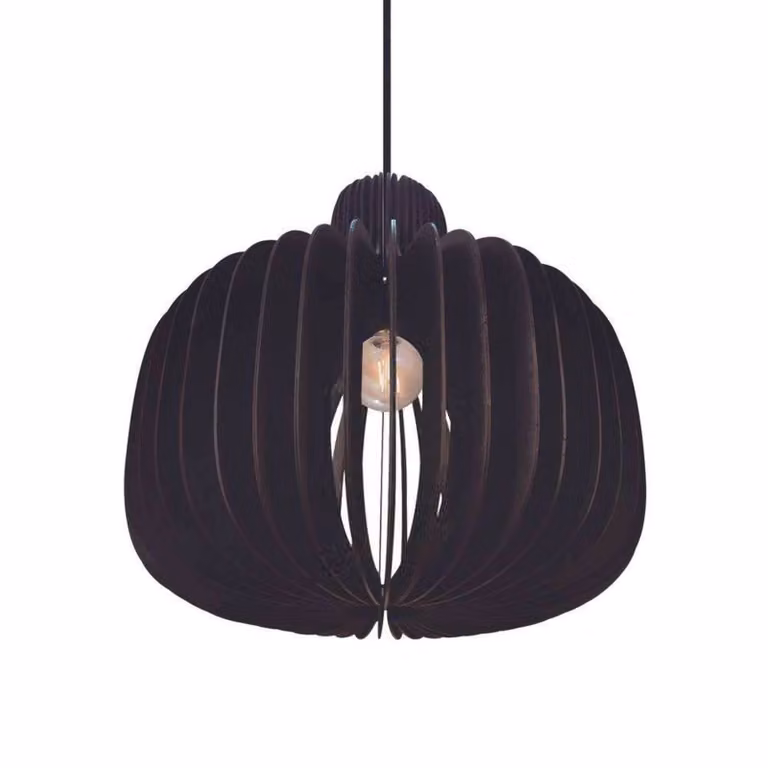 Nordlux Lampada a sospensione Hazo, dimmerabile, Soggiorno / Sala da pranzo, Legno, Scandinavo, Lampada a sospensione