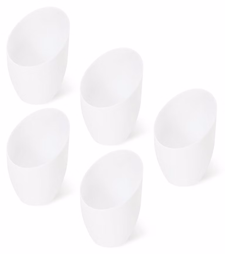 Set di 5 paralumi in plastica per lampade da terra, colore bianco