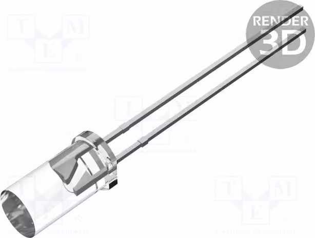 1 LED da 5 mm, angolo di emissione 100°, corrente di funzionamento 20 mA, tensione di alimentazione 3,8÷5V. Versione: lampeggiante, tricolore. Codice prodotto: OST1MA5TA1A. Speciale