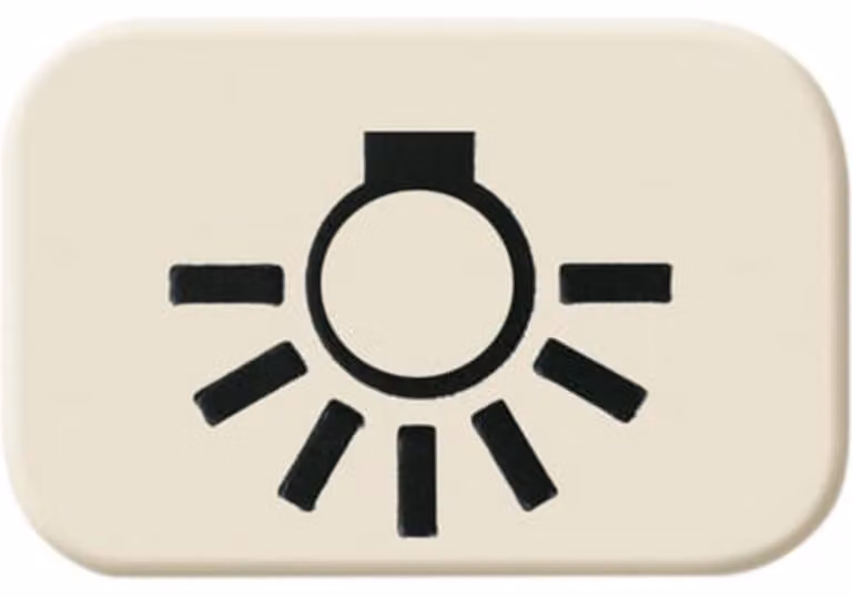 Busch-Jaeger 2525 LI-214 Luce simbolo a pulsante Duro 2000 SI bianco