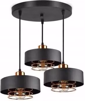 FKL DESIGN Home Deco lampada da soffitto lampada a sospensione lampada a sospensione nero bianco rame