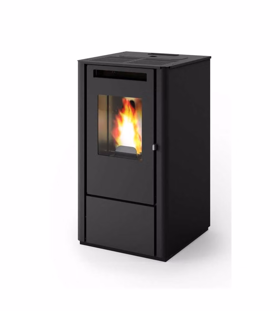 Stufa a Pellet Thelma Nera 9,5 kW Classe A+ Punto Fuoco