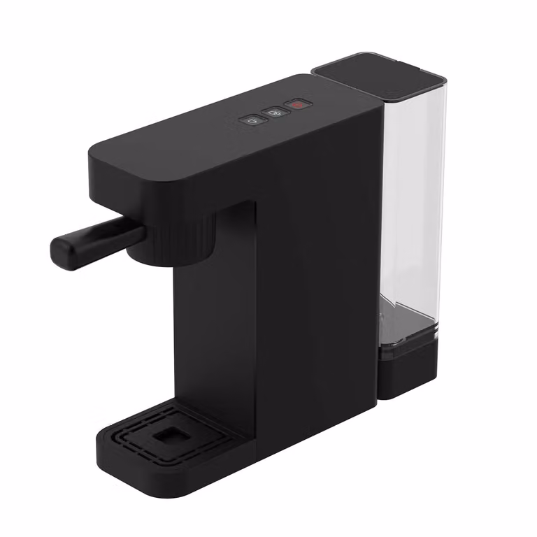 Macchina da Caffè 4 in 1 DICTROLUX Krystin Black 1400 Watt, Compatibile con capsule Nescafé Dolce Gusto, Nespresso, caffè macinato e cialde ESE