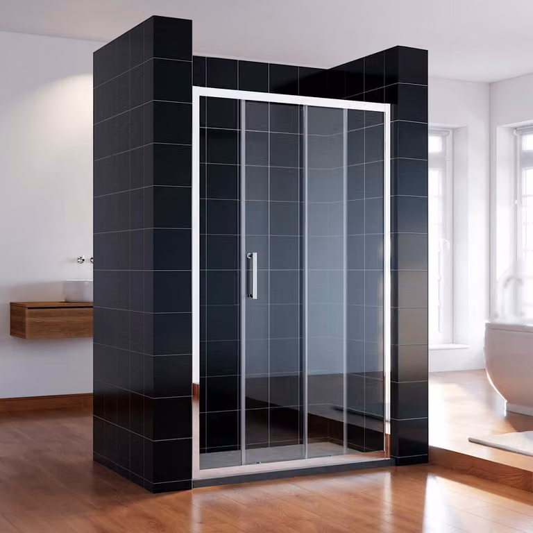 SONNI 130x185cm porta scorrevole doccia vetro trasparente schermo doccia