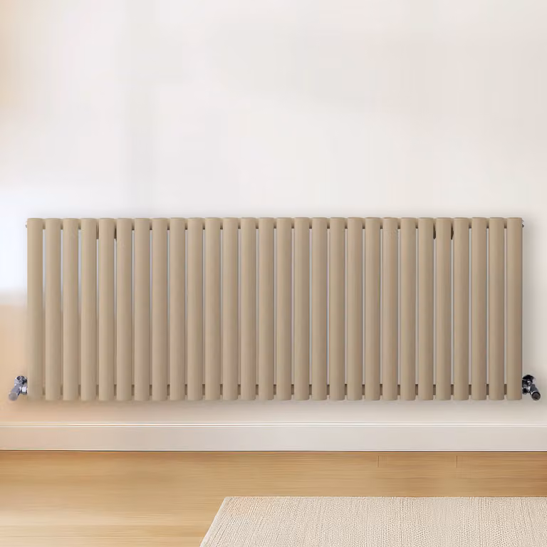 Radiatore di Design Orizzontale Marrone (Elk Marrone) - 635mm x 1652mm - Pannello Doppio  - Revive