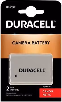 Duracell batt.ioni litio 1000mAh per Canon NB-7L