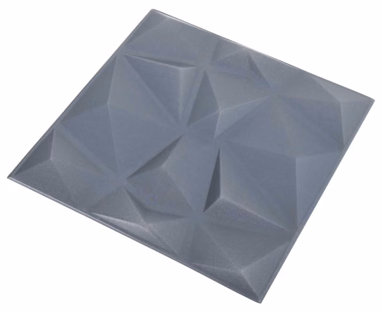 Pannelli da parete 12 pcs Grigio Diamante 50 x 50 cm