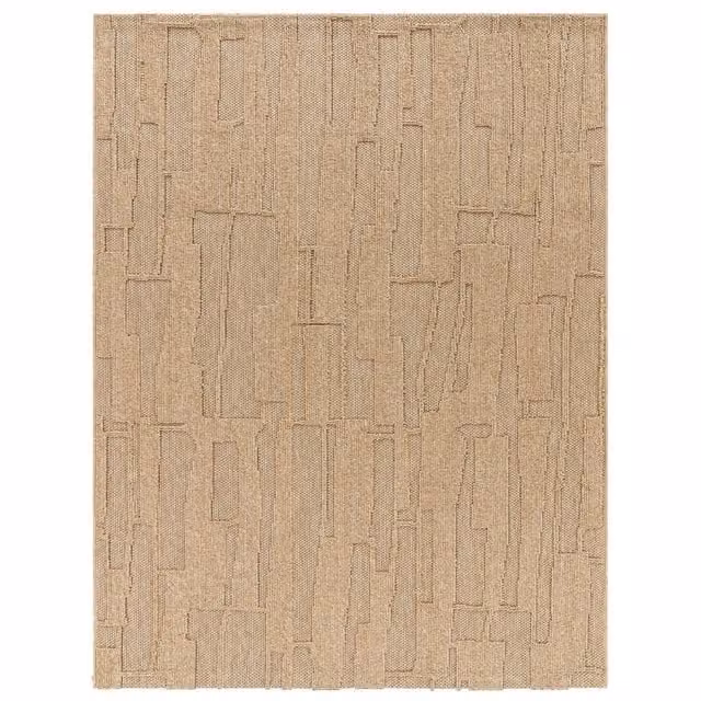 Tappeto Bali per interni ed esterni con effetto alto-basso, design geometrico minimalista, L: 150 cm, P: 80 cm