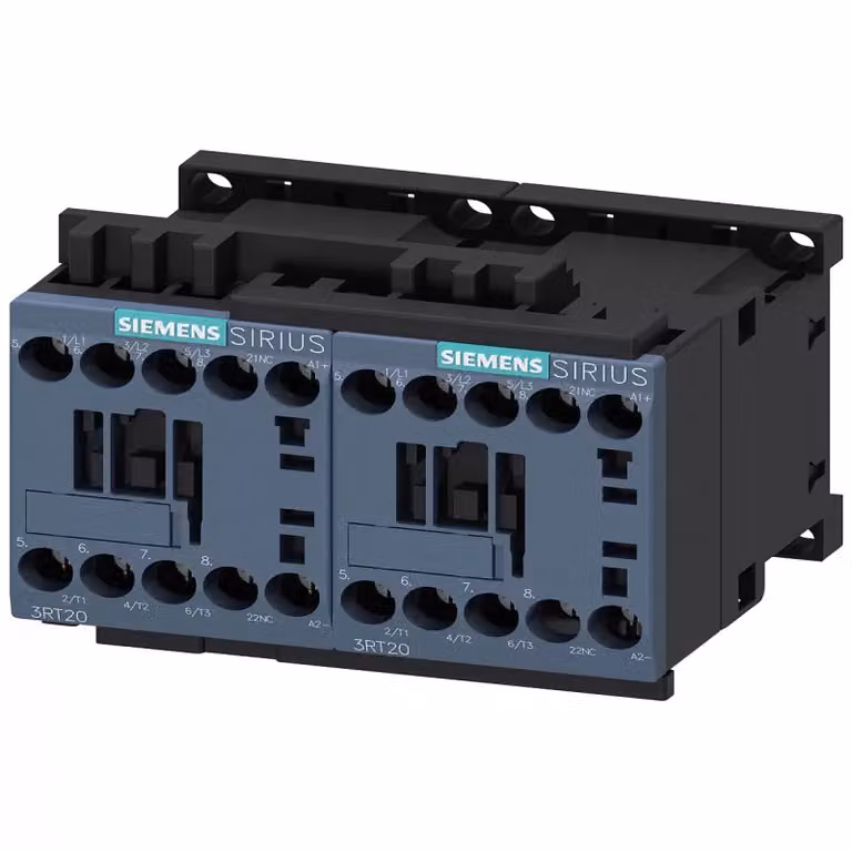 Combinazione di commutatori Siemens AC-3, 3 kW/400 V, 24 V CC, 3 poli, S00, 3RA23158XB301BB4