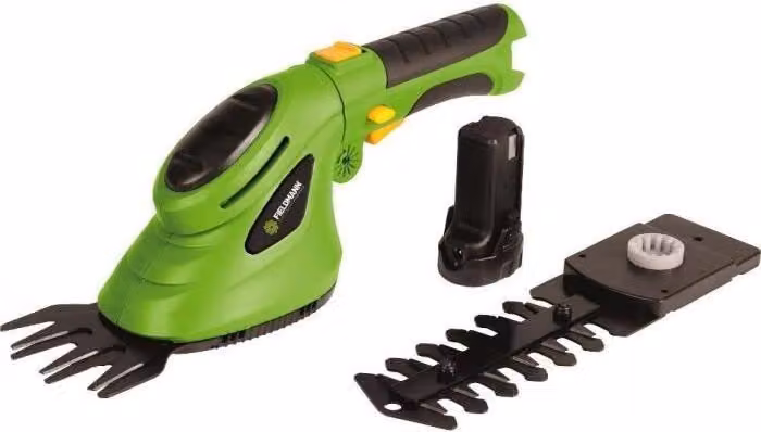 Cesoie per erba e arbusti a batteria Fieldmann FZN 4101-A, 3,6 V Li-Ion, larghezza di taglio 80 mm, lunghezza di taglio 110 mm, manico telescopico