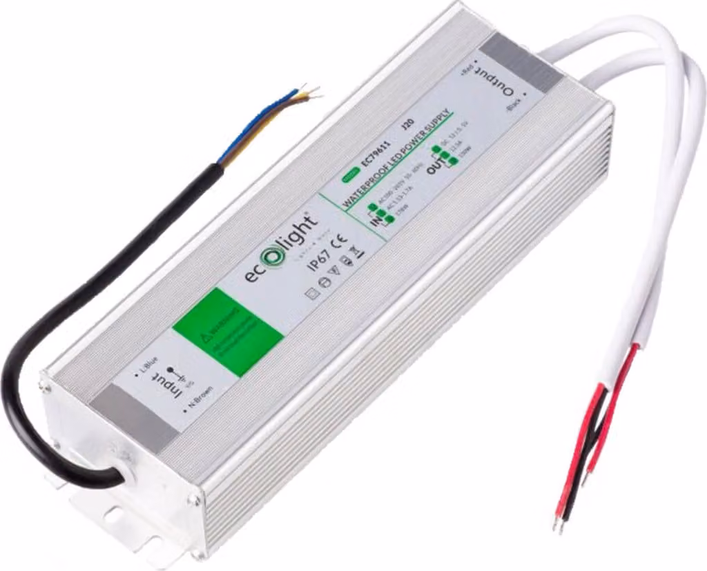Alimentatore incapsulato a LED 150W 12V 12,5A 215x65x40 Ecolight EC79611