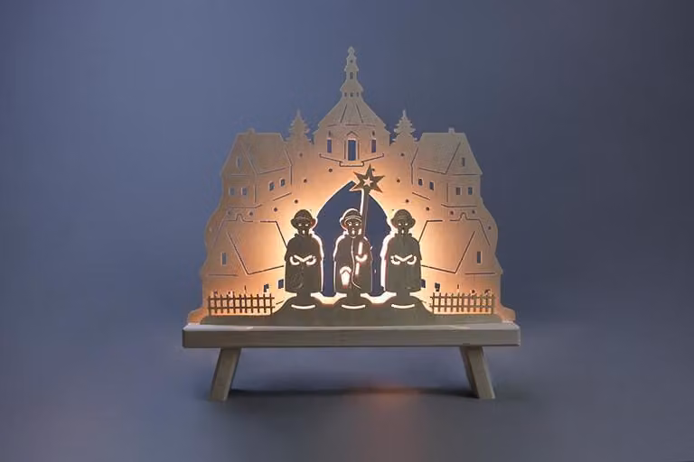 Lampada da terra modello Kurrendesänger, altezza circa 32 cm, NUOVA