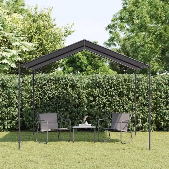 Tenda a Baldacchino Videx Antracite in Acciaio e Poliestere 300 x 300 cm – 1