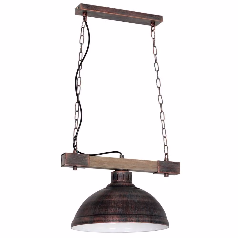 HAKON lampada a sospensione con trave in legno 9039 Luminex