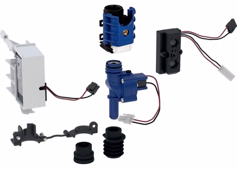 Kit di conversione Geberit, per comando orinatoio, alimentazione di rete, infrarossi, IP45, 1 pz.