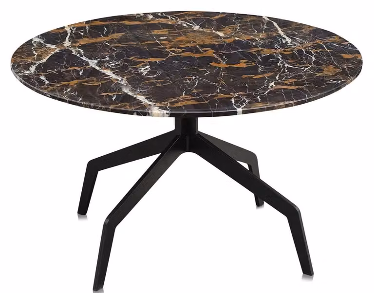 Tavolino Casa Padrino nero Ø 70 x H. 40 cm - Mobili Soggiorno