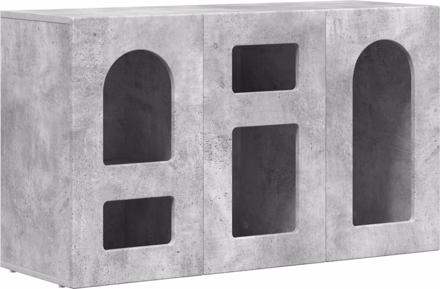 Credenza Grigio cemento 100 x 35 x 59 cm Legno multistrato