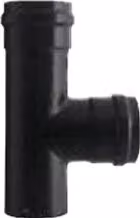 Tubo T per canna fumaria Save Fumisteria 8 cm Nero opaco PN805F