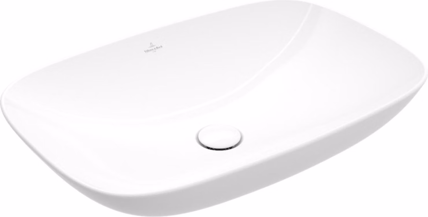 V&B V&B lavabo da appoggio Loop& Friends 62x42cm, senza sfioratore, P nero C-plus, rettangolare