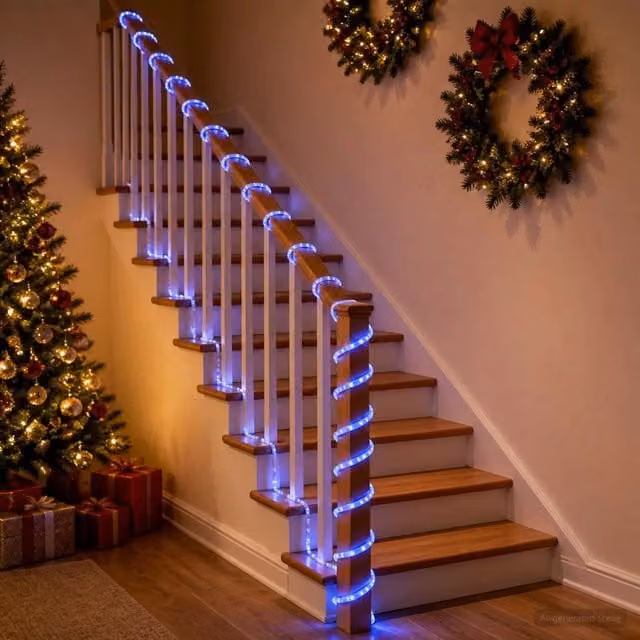 Tubo luminoso LED di Natale 2400 LED Blu 100 m 42050445