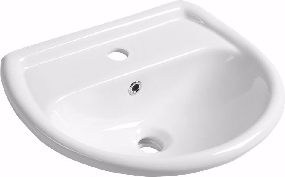 Lavabo in ceramica 50x40cm, bianco