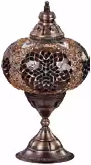 Lampe Tischlampe Tischleuchte Leuchten Luxus Grau Lampen Tisch Glas