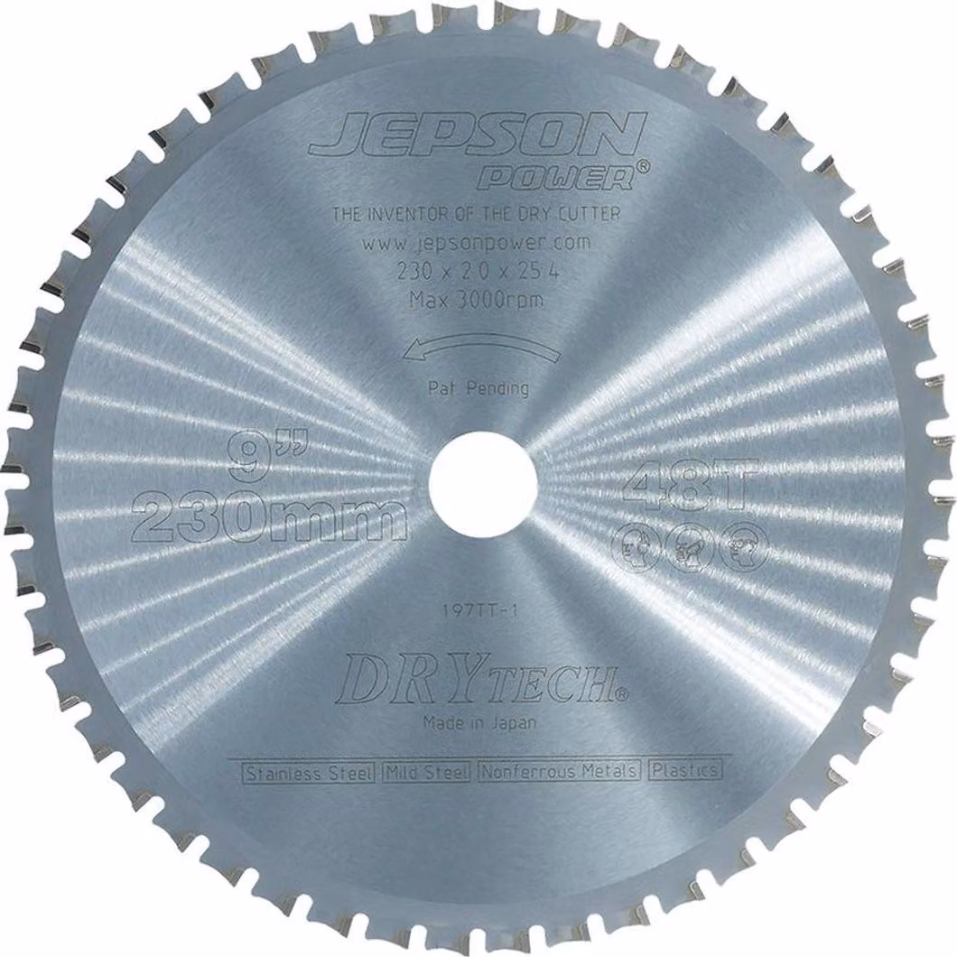 Lama circolare per metallo 230/48Z D.230mm L.2,0mm Foro-D.25,4 Z.48 JEPSON