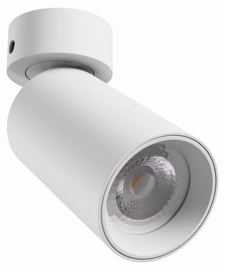 MADARA ALTRO GU10 base 230V IP20, 60x135mm, bianco, plafoniera in alluminio per interni, montaggio a parete
