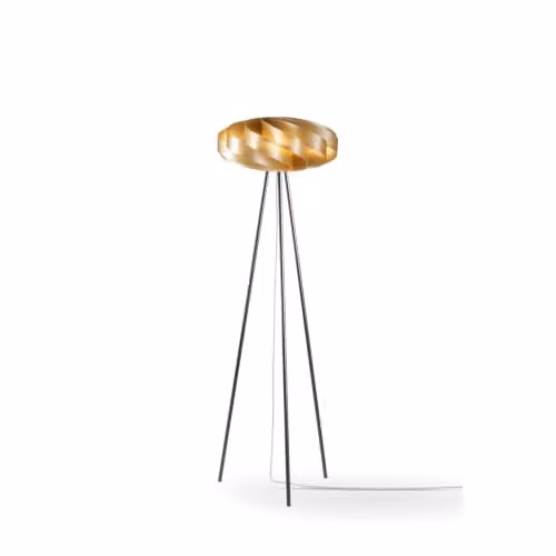 Piantana Moderna Polilux ® New Gold E Metallo 1 Luce E27