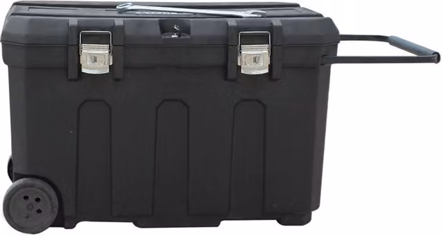 Baule porta utensili Stanley con ruote in plastica nera L: 96,2 cm, P: 59,1 cm, H: 57,8 cm – 2