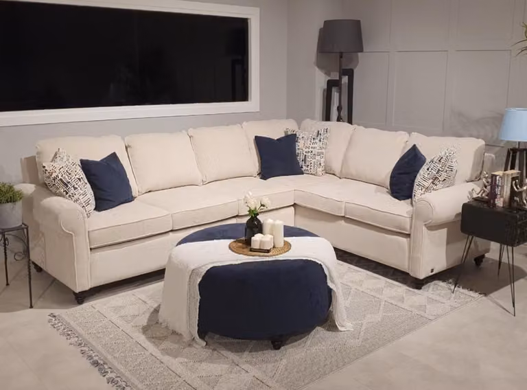 Ecksofa L-Form Modern Design Wohnzimmer Sofas Luxus Einrichtung
